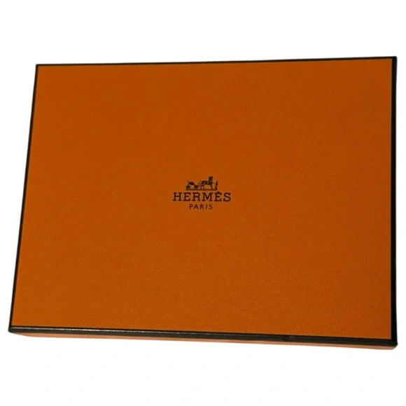 Hermes Brazil Silk Notebook Multicolor Blue Grey Feather Motif New With Box - Picture 8 of 8